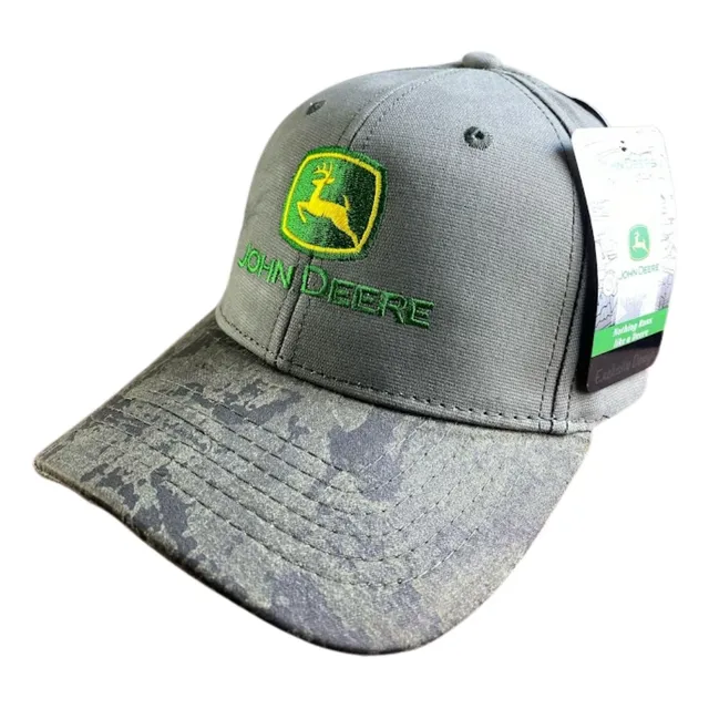 Gorra Estilo John Deere Gris Abu Lisa Original Trucker Jd051 Gris Claro Único