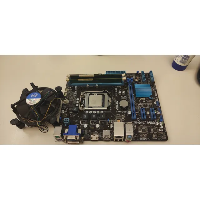 Mother Asus H61m-a + Micro I3 3240 + Cooler + Ram 8gb Azul