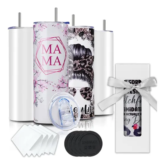 Vaso Termo Sublimación Sublimar Acero 20oz 4pzs