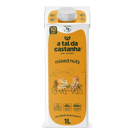 Bebida Vegetal A Tal Da Castanha Mixed Nuts 1l