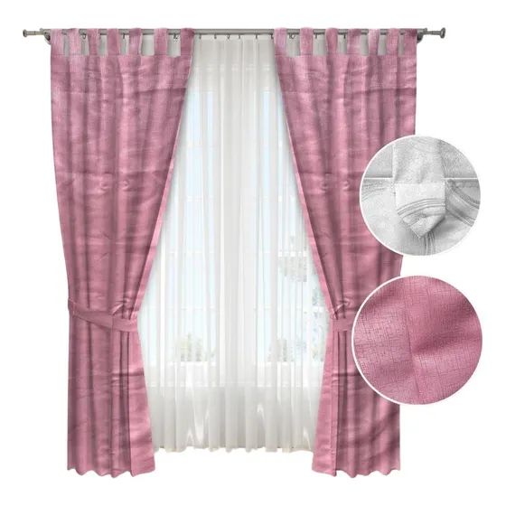 Cortinas Modernas Finas Decoracion Hogar Yacard Gruesa X 2