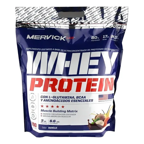 Suplemento en polvo MervickLab Proteínas sabor vainilla x 3kg