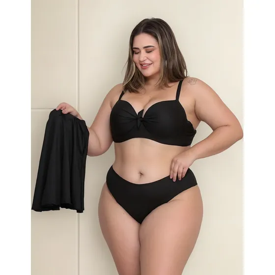Biquini Plus Size Com Saia