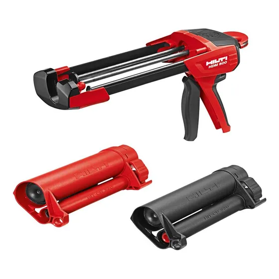 Hilti 3498314 Dispensador Manual Hdm 500 + Cartr Negro/rojo