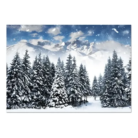 Fundo Fotográfico Floresta Inverno Newborn 2,45x3,50 Pn-0561