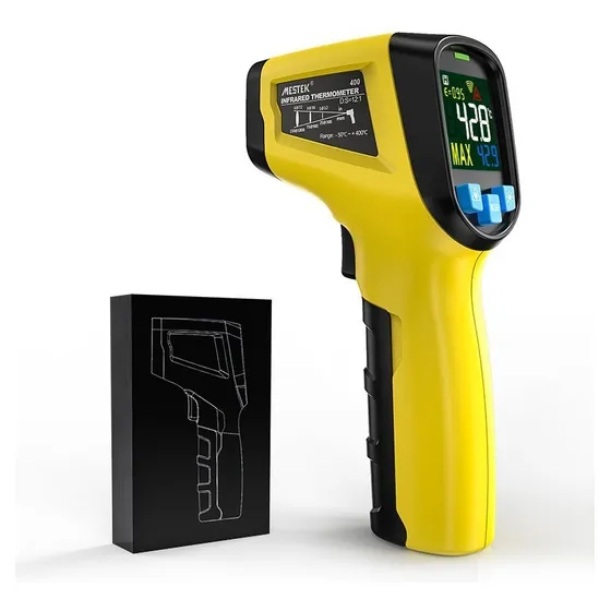 Termometro Digital Infrarrojo Laser Industrial Mestek 400 °c