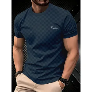 Camiseta Masculina: Estampa 3d, Gola Redonda, Manga Dupla 1 3xl