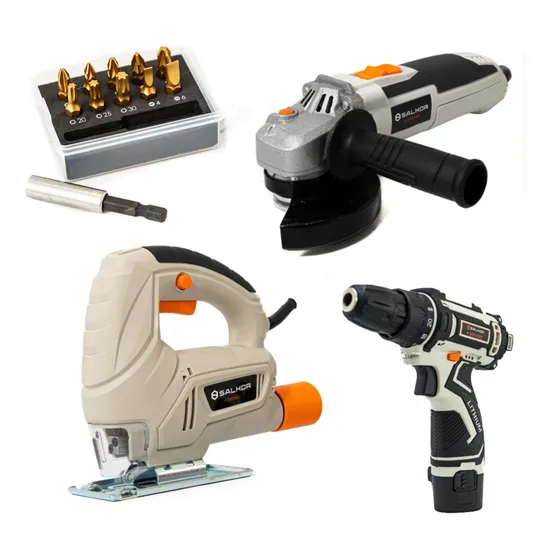 Taladro Atornillador 12v C/ Batería Y Caladora C/ Accesorios