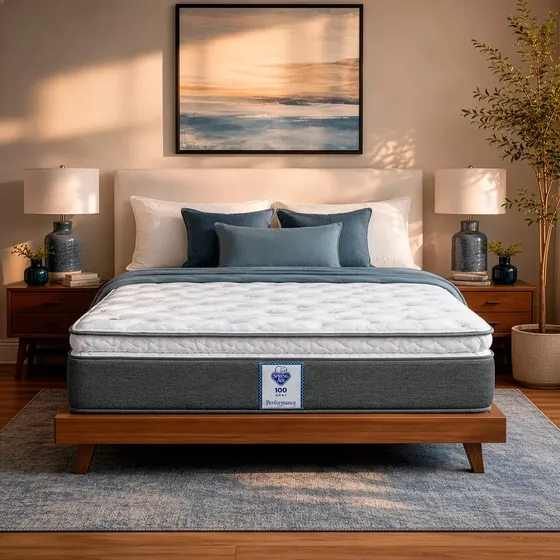 Colchón Spring Air Sleeper Ortopédico para Cama Queen Size Color Blanco/Gris