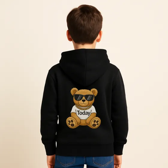Blusa Moletom Infantil Menino Menina Com Capuz Bolso Canguru