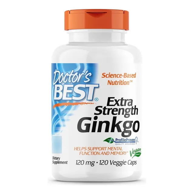 Ginkgo Extra Fuerte 120 Mg Doctor's Best 120 Cápsulas