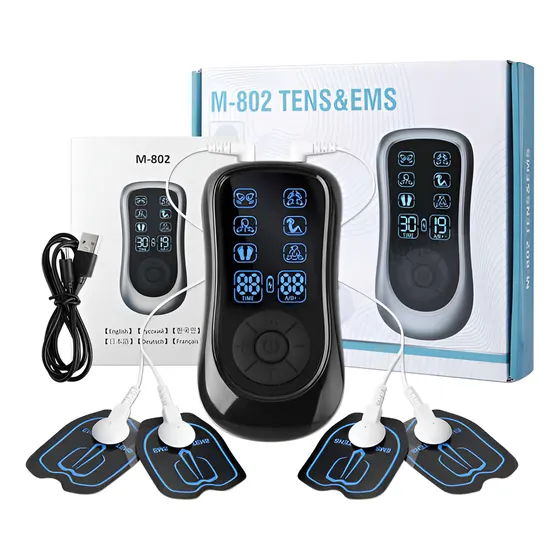 Tens Masajeador Electro Estimulador Muscular Recargable