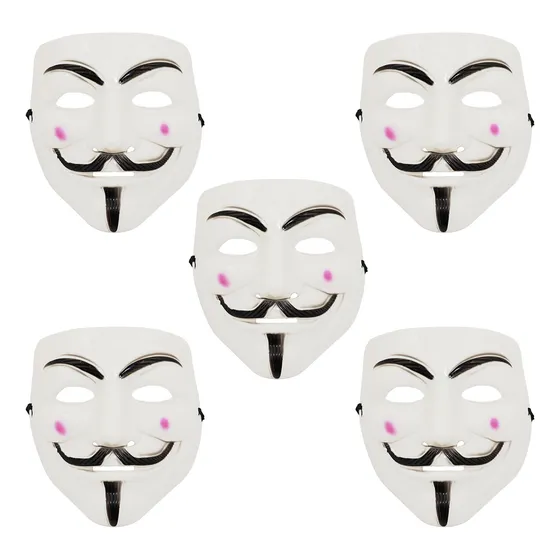 Máscara Anonymous Venganza V D Vendetta Disfraz Hacker