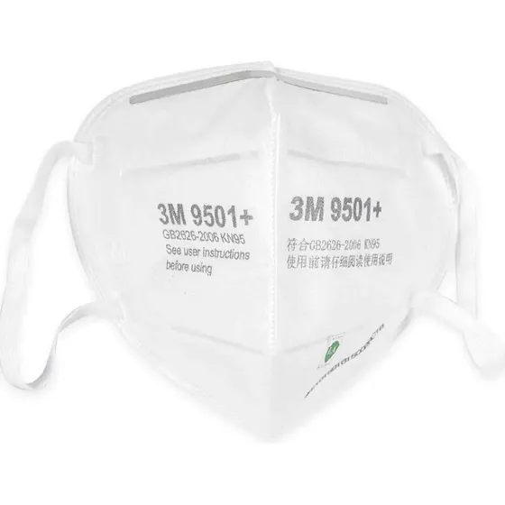1 Cubre Bocas Kn95 3m Mascarilla N95 9501+ Mascarilla