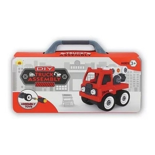 Valija Maquina Diy Truck Assembly Desarmable Roja Valija Maquina Diy Truck Assembly Desarmable Roja