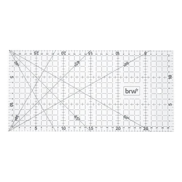 Regla Para Patchwork Brw Acrílica 15x30cm 3mm