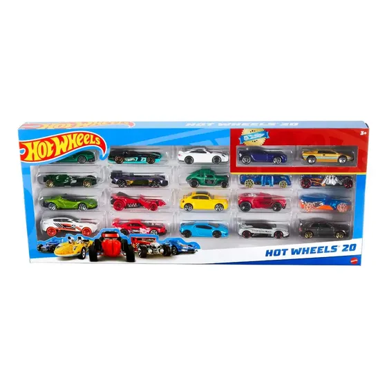 Hot Wheels Vehículo De Juguete Paquete Sorpresa De 20 Autos Multicolor