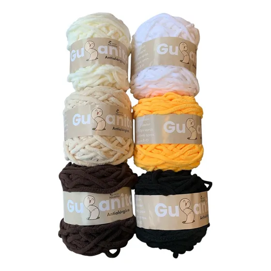 Chenille Gusanito 100gramos- Pack De 3 Ovillos Pack De 3