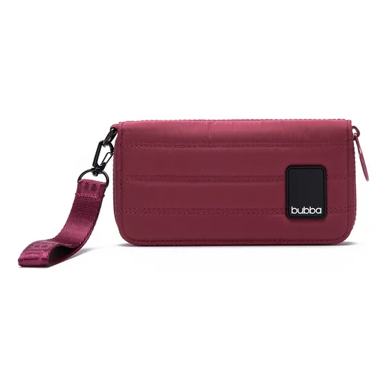 Billetera Bubba Essentials Billeteras Con Diseño Liso Color Burdeo De Cuero Sintético