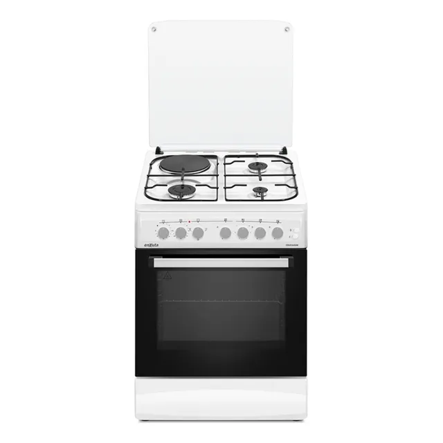 Cocina Combinada 3+1 Enxuta Cenx5646w Blanca Fama
