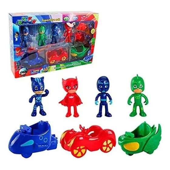 Ucc Juego De Pijamas Pj Masks Heroes, 4 Figuras Y 3