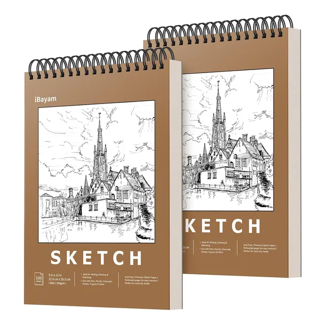 Cuadernos Dibujo Bocetos Arquitectura Arte Set De 2 Unidades