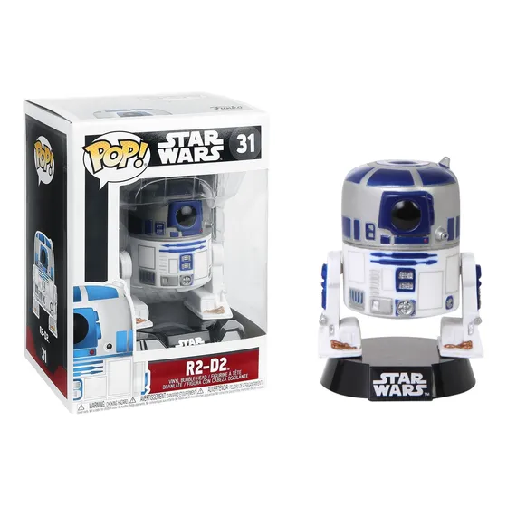Boneco Star Wars R2-d2 Pop Funko 31 Original Oficial R2d2