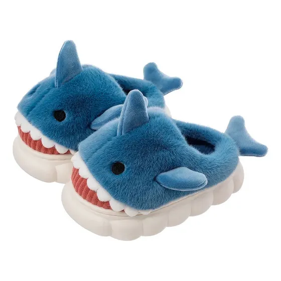 Pantuflas Para Niños Y Niñas Con Forma De Tiburón