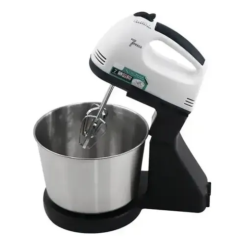Batidora De Pie Raf 2l 250w 7 Velocidades Con Bowl Metalico Color Negro y Blanco | Cuotas sin interés