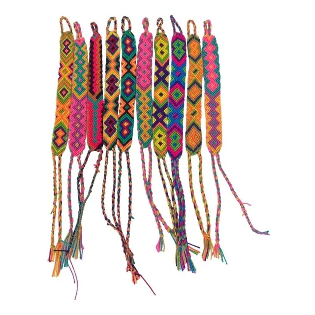 Pulsera Wayuu Multicolor, Tejida A Mano, 1 Unidad