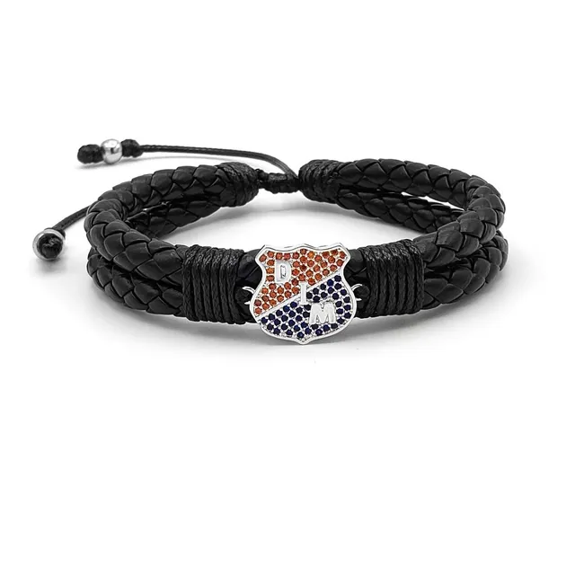 Pulsera Independiente Medellín Cuero Trenzado Iconic Store