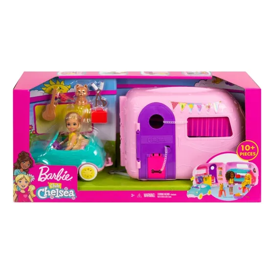 Barbie Club Chelsea Camper Con +10 Accessorios