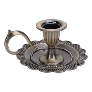 Soporte Para Velas De Aleación De Zinc, Soporte De Mano Retr Soporte Para Velas De Aleación De Zinc, Soporte De Mano Retr
