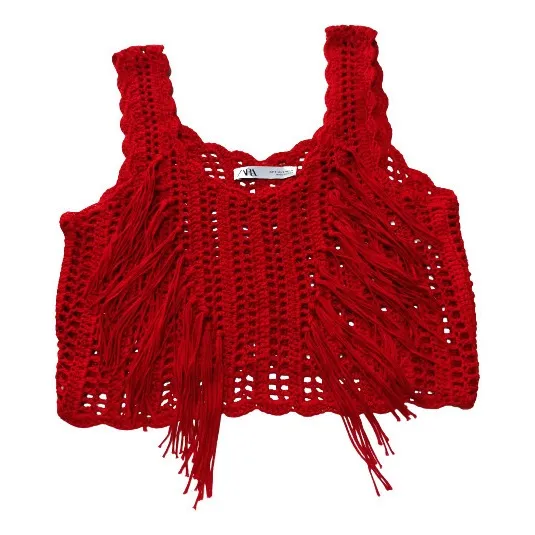 Crop Top Tejida Dama Marca Sara Talla S Original Importada