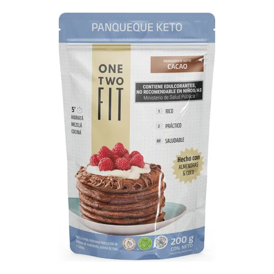 Panqueques Keto Sabor  Cacao  Otf 200gr 10 Pancakes 