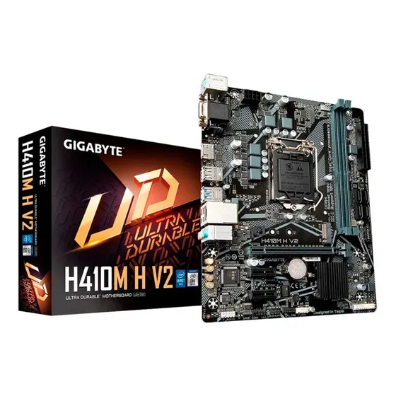 Placa Mãe Gigabyte H410m H V2, Intel, Micro Atx Ddr4
