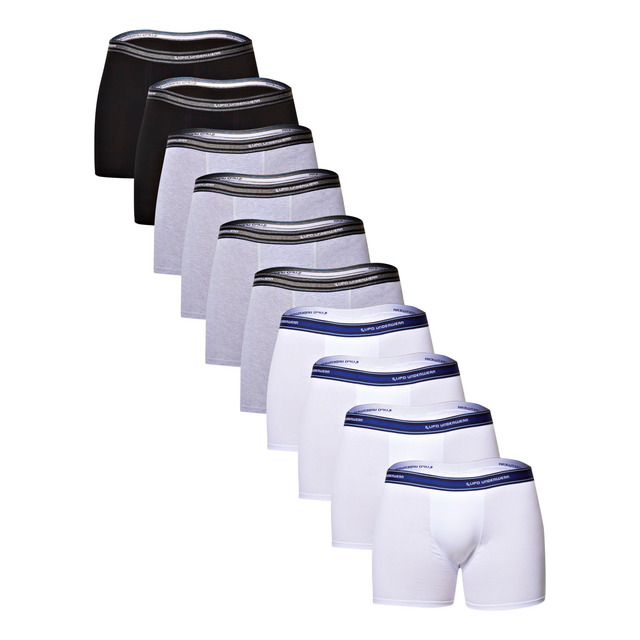 Kit 10 Cuecas Boxer Algodão Lupo Kit 10 Cuecas Boxer Algodão Lupo