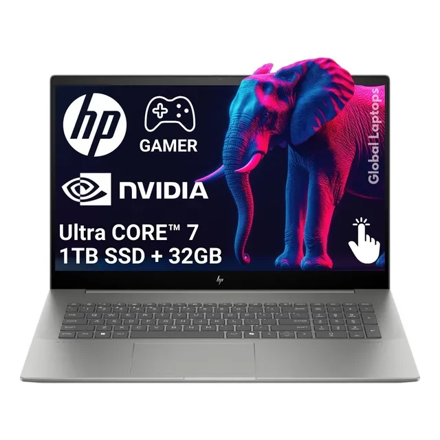 Laptop Gamer HP Envy Ultra Core 7 12 núcleos 32 GB RAM 1 TB SSD Placa Nvidia Rtx 4 GB Dedicados 17.3 Touch Cw1023