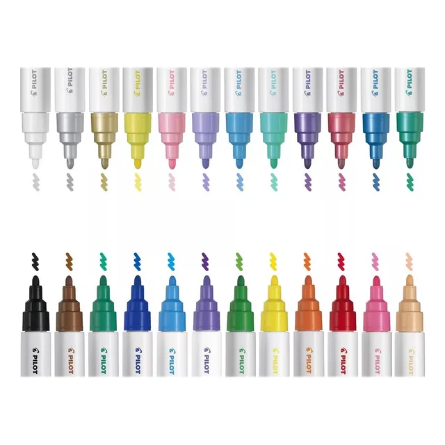 30 Plumones Pintura Acrilica Pilot Pintor Posca Medio 4.0mm
