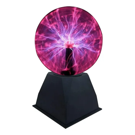 Esfera Bola Plasma Lampara Rayos Interactiva Tacto Eléctrica