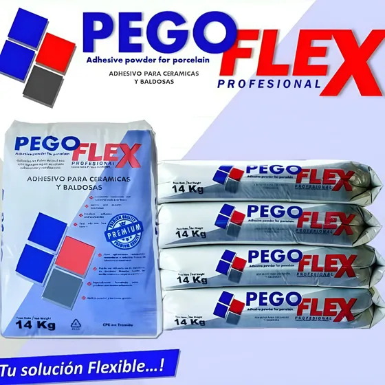 Pego Flex Gris  Sacos De 14 Kg Al Mayor