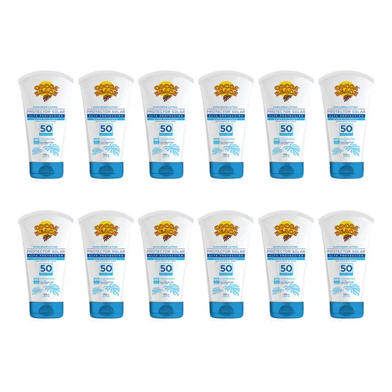 Protector Solar Cocoa Beach Fps 50 X 130 Ml Pack 12 Unidades