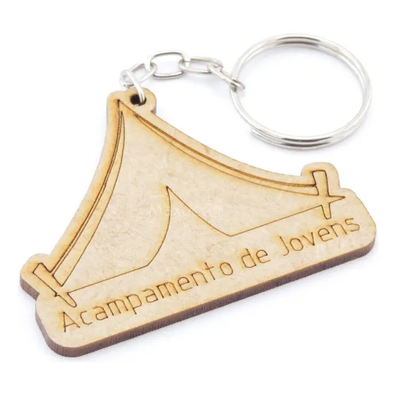 75 Chaveiros Personalizados Mdf Religioso Barraca
