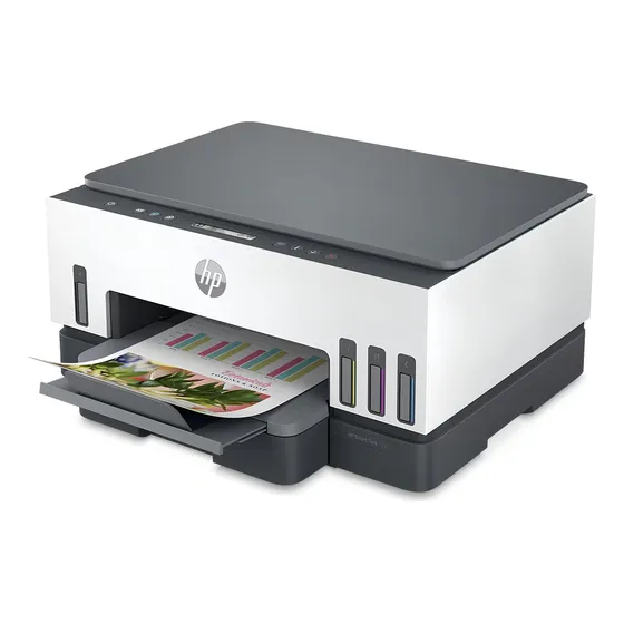 Impressora Multifuncional HP Smart Tank 724 Tinta Continua, Cor, Wi-Fi, Scanner, Duplex (2G9Q2A)