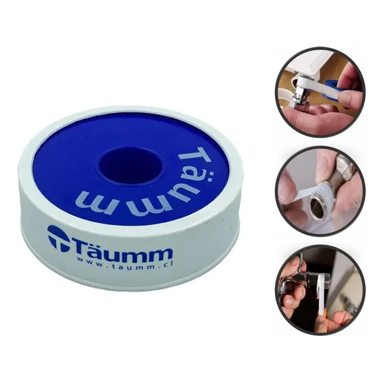 Cinta Teflon Uniones Agua Jumbo 3/4 Taumm 50mts