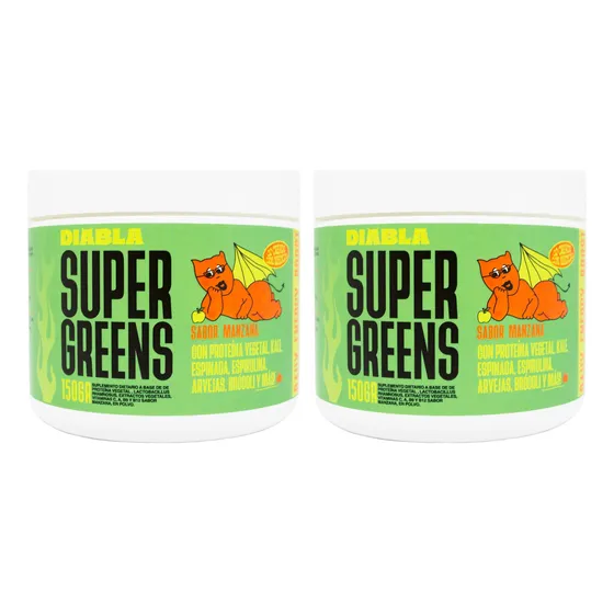 Better Diabla Kit X2 Super Greens Manzana Suplemento 150g