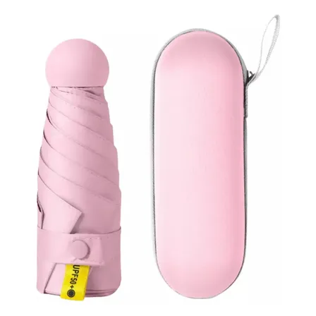 Guarda Chuva 6 Varetas Cor Rosa Liso Rosa Liso