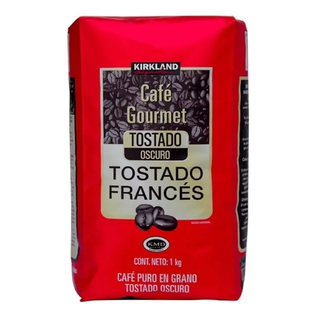 Kirkland Signature Café En Grano Gourmet Tostado Francés 1kg