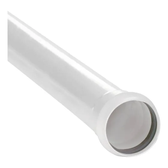 Tubo Sanitario Pvc Blanco Con Goma 160mm  X 6m