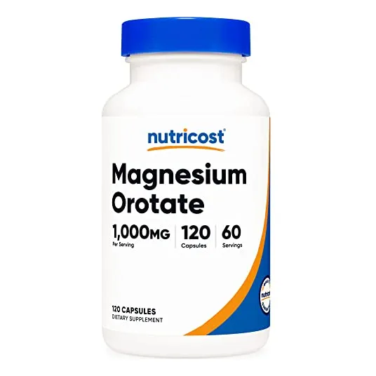 Suplemento Nutricost De Orotato De Magnesio 1000 Mg 120 Cáps